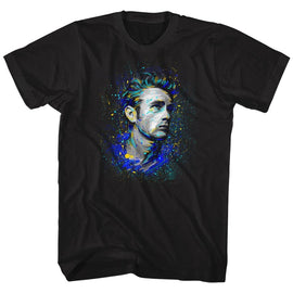 James Dean-Fishy-Black Adult S/S T-Shirt - Black