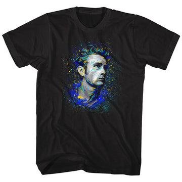 James Dean-Fishy-Black Adult S/S T-Shirt - Black