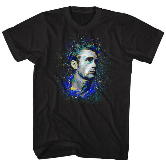 James Dean-Fishy-Black Adult S/S T-Shirt - Black