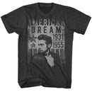 James Dean-Dream-Black Heather Adult S/S T-Shirt - Black Heather