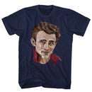 James Dean-Polygon James-Navy Adult S/S T-Shirt - Navy