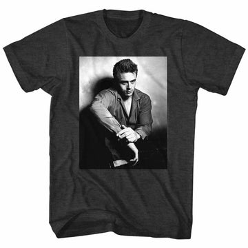 James Dean-Broody-Black Heather Adult S/S T-Shirt - Black Heather