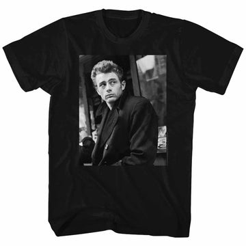 James Dean-Slouch-Black Adult S/S T-Shirt - Black