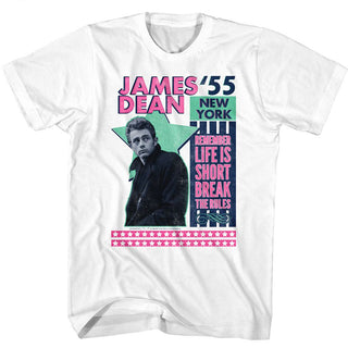 James Dean James Dean Stars Adult T-Shirts
