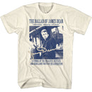 James Dean-James Dean The Ballad Of-Natural Adult S/S T-Shirt - Natural