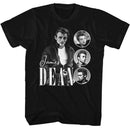 James Dean-James Dean Three Circles-Black Adult S/S T-Shirt - Black