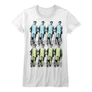 James Dean-Warhol James Dean-White Ladies S/S T-Shirt - White