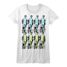 James Dean-Warhol James Dean-White Ladies S/S T-Shirt - White