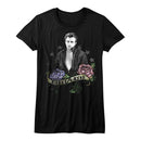 James Dean-James Rebel-Black Ladies S/S T-Shirt - Black
