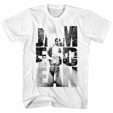 James Dean-Dean New York-White Adult S/S T-Shirt - White