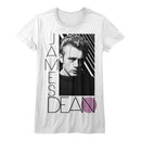 James Dean-Old Skool-White Ladies S/S T-Shirt - White