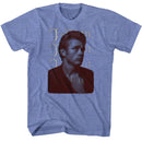 James Dean-J Dean-Light Blue Heather Adult S/S T-Shirt - Light Blue Heather