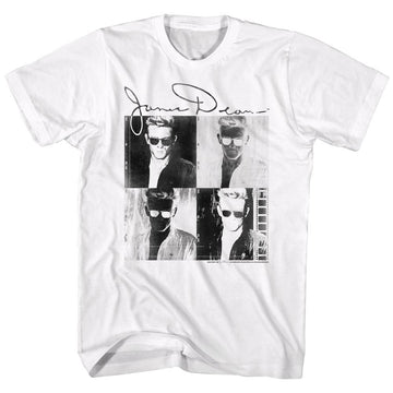 James Dean-4Play-White Adult S/S T-Shirt - White
