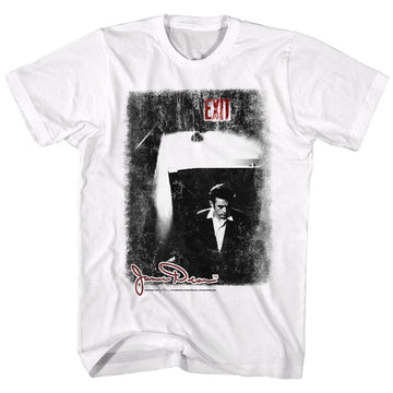 James Dean-Exit-White Adult S/S T-Shirt - White