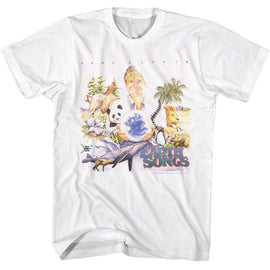 John Denver-John Denver Earth Songs Album Cover-White Adult S/S T-Shirt - White