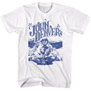 John Denver-John Denver In Field Photo-White Adult S/S T-Shirt - White