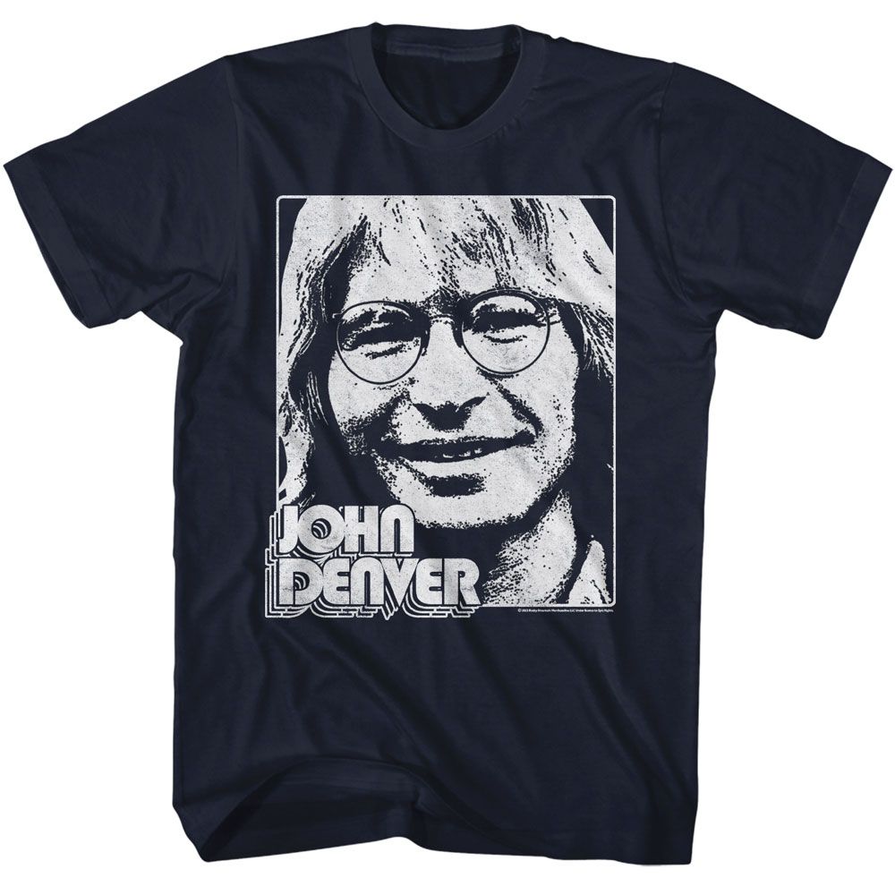 John Denver Simple Face T-Shirt | Coastline Mall | Coastline Mall LLC