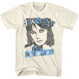 Joan Jett-Joan Jett Punk Poster-Natural Adult S/S T-Shirt - Natural