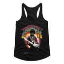 Jimi Hendrix-Jimi Hendrix-Black Ladies Slimfit Racerback-S - Black