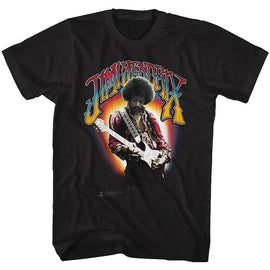 Jimi Hendrix-Jimi Hendrix-Black Adult S/S T-Shirt - Black