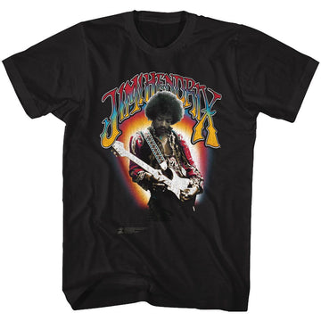 Jimi Hendrix-Jimi Hendrix-Black Adult S/S T-Shirt - Black