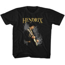 Jimi Hendrix-Hendirx-Black Youth S/S T-Shirt (7-8) - Black