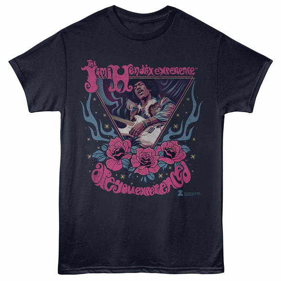 Jimi Hendrix Experienced Navy Adult T-Shirt
