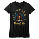 Jimi Hendrix-Newdoo Child-Black Ladies S/S T-Shirt - Black