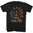 Jimi Hendrix-Newdoo Child-Black Adult S/S T-Shirt - Black