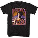 Jimi Hendrix-Spaceman Jimi-Black Adult S/S T-Shirt - Black