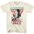 Jimi Hendrix-Atlanta-Natural Adult S/S T-Shirt - Natural
