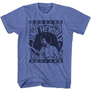 Jimi Hendrix-Live USA Tour 68-Royal Heather Adult S/S T-Shirt - Royal Heather
