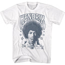 Jimi Hendrix-Sides Of The Sky-White Adult S/S T-Shirt - White