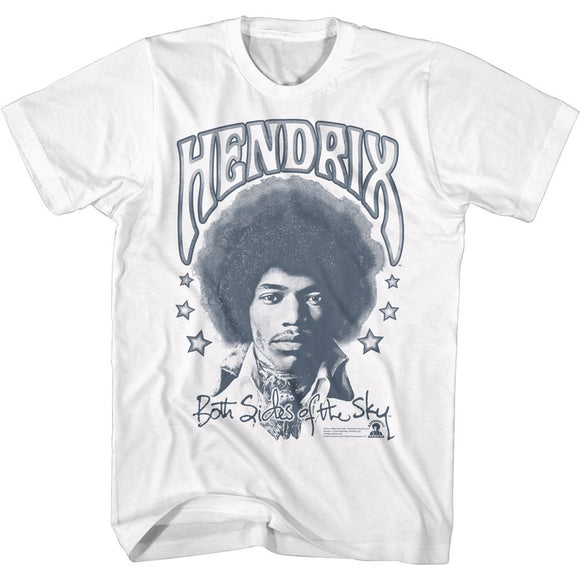 Jimi Hendrix-Sides Of The Sky-White Adult S/S T-Shirt - White