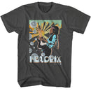 Jimi Hendrix-Jimi Hendrix Bubbles-Smoke Adult S/S T-Shirt - Smoke