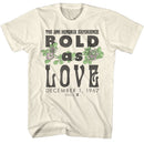 Jimi Hendrix-Jimi Hendrix Bold As Love 67-Natural Adult S/S T-Shirt - Natural