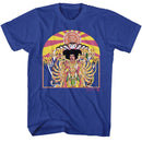 Jimi Hendrix-Jimi Hendrix Axis Cover-Royal Adult S/S T-Shirt - Royal