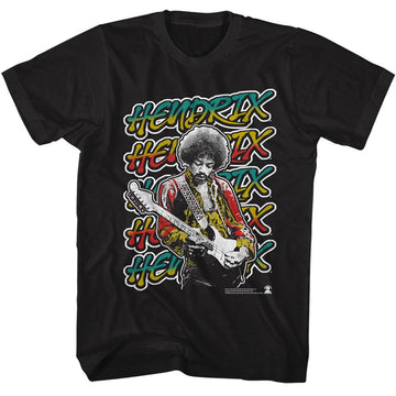 Jimi Hendrix-Jimi Hendrix Bold As Jimi-Black Adult S/S T-Shirt - Black
