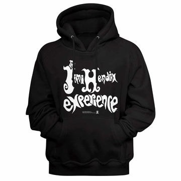 Jimi Hendrix Exp Logo Black Adult Hooded Sweatshirt
