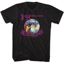 Jimi Hendrix-Jimi Hendrix Experienced Circle-Black Adult S/S T-Shirt - Black