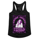 Janis Joplin-Pearl-Black Ladies Slimfit Racerback-S - Black