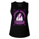 Janis Joplin-Pearl-Black Ladies Muscle Tank-S - Black