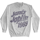 Janis Joplin-Janis Joplin 1969-Sport Gray Adult L/S Sweatshirt-S - Sport Gray