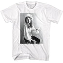 Janis Joplin-Janis Joplin Bw-White Adult S/S T-Shirt - White