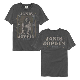 Janis Joplin-Janis Joplin Nouveau Frame 1969-Pepper Comfort Color Adult S/S T-Shirt ***F&B***-S - Pepper