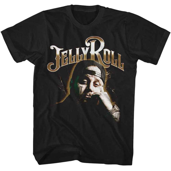 Jelly Roll-Jelly Roll Thinker-Black Adult S/S T-Shirt - Black