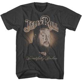 Jelly Roll-Jelly Roll Photo-Smoke Adult S/S T-Shirt - Smoke