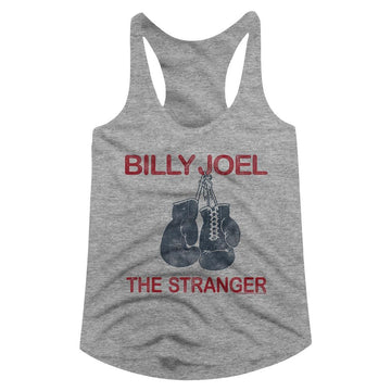 Billy Joel-The Stranger-Gray Heather Ladies Slimfit Racerback-S - Gray Heather