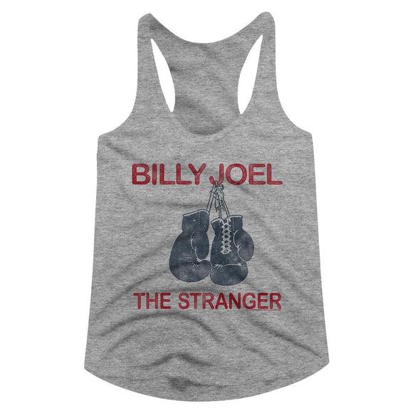Billy Joel-The Stranger-Gray Heather Ladies Slimfit Racerback-S - Gray Heather