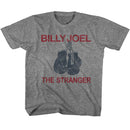 Billy Joel-The Stranger-Graphite Heather Youth S/S T-Shirt-Xs (5-6) - Graphite Heather